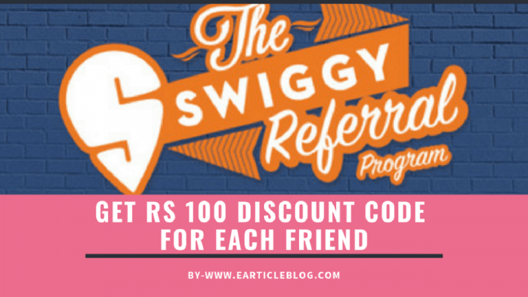 Download Swiggy Referral Code MSX57AT to Earn Free Rs 100