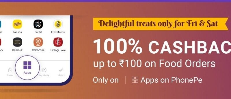 PhonePe Food Order Cashback Offers January 2020