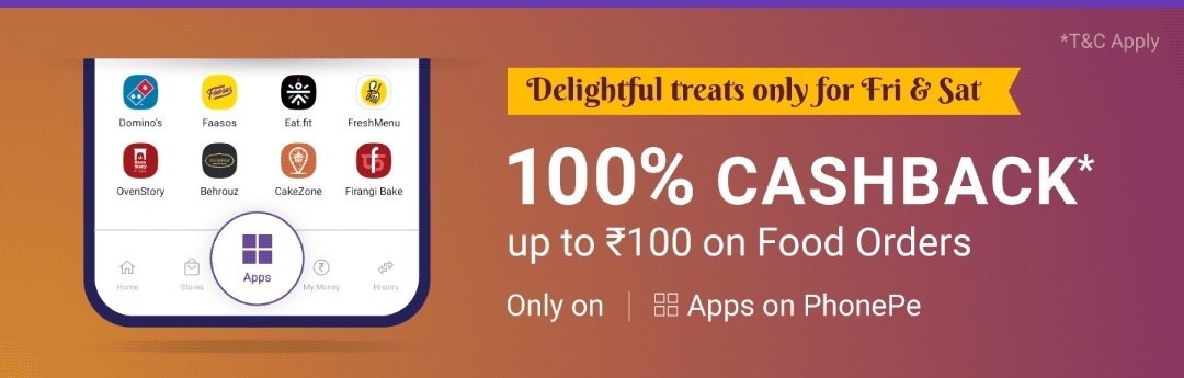 PhonePe Food Order Cashback Offers July 2019