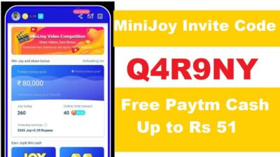 Download APK MiniJoy Pro Invite Code Refer and Earn Free ₹23 Paytm Cash