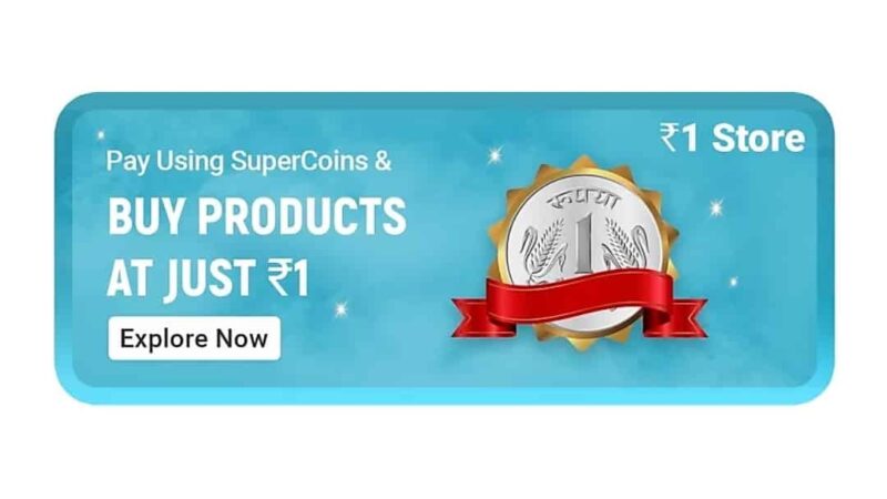Flipkart SuperCoins Free Store at Just Rs 1 New Product Added