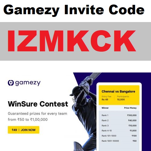 Download APK Gamezy Invite Code Free ₹150 Refer and Earn