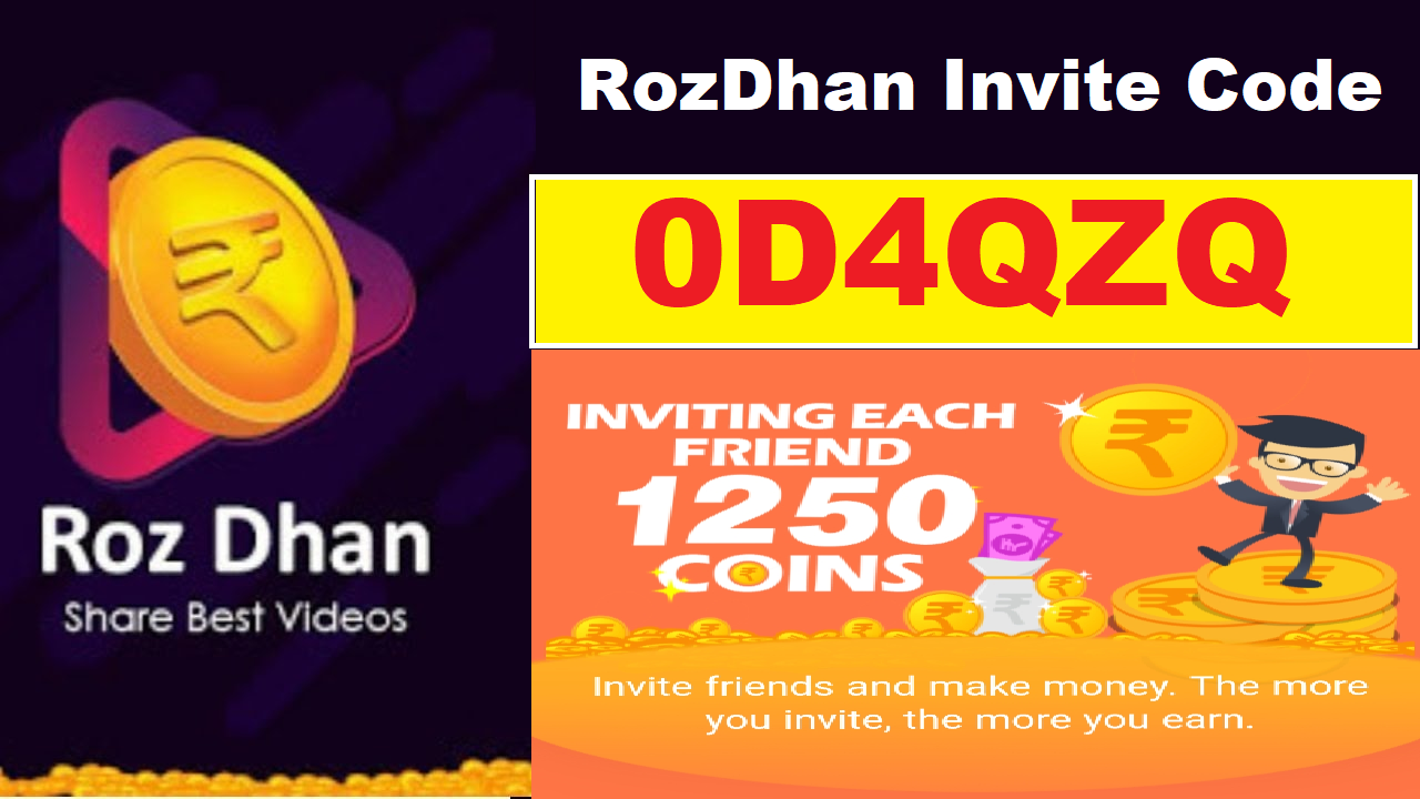 RozDhan Invite Code 0D4QZQ Rozdhan Referral Code