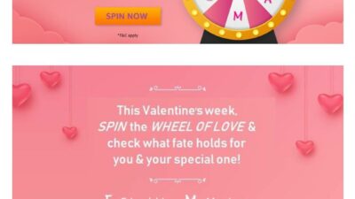 Amazon Wheel of Love Spin & Win Gift for Valentine Day 2020