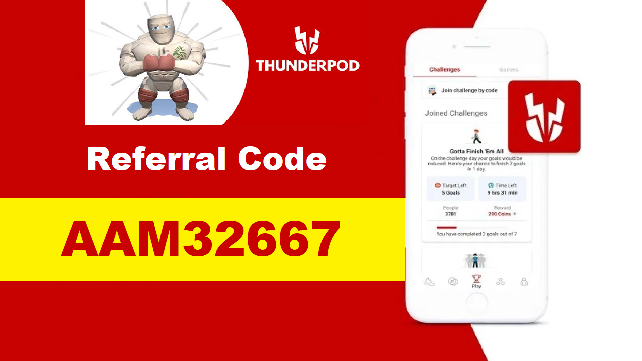 Thunderpod Referral Code Get Free Paytm Cash ₹50 + Refer & Earn