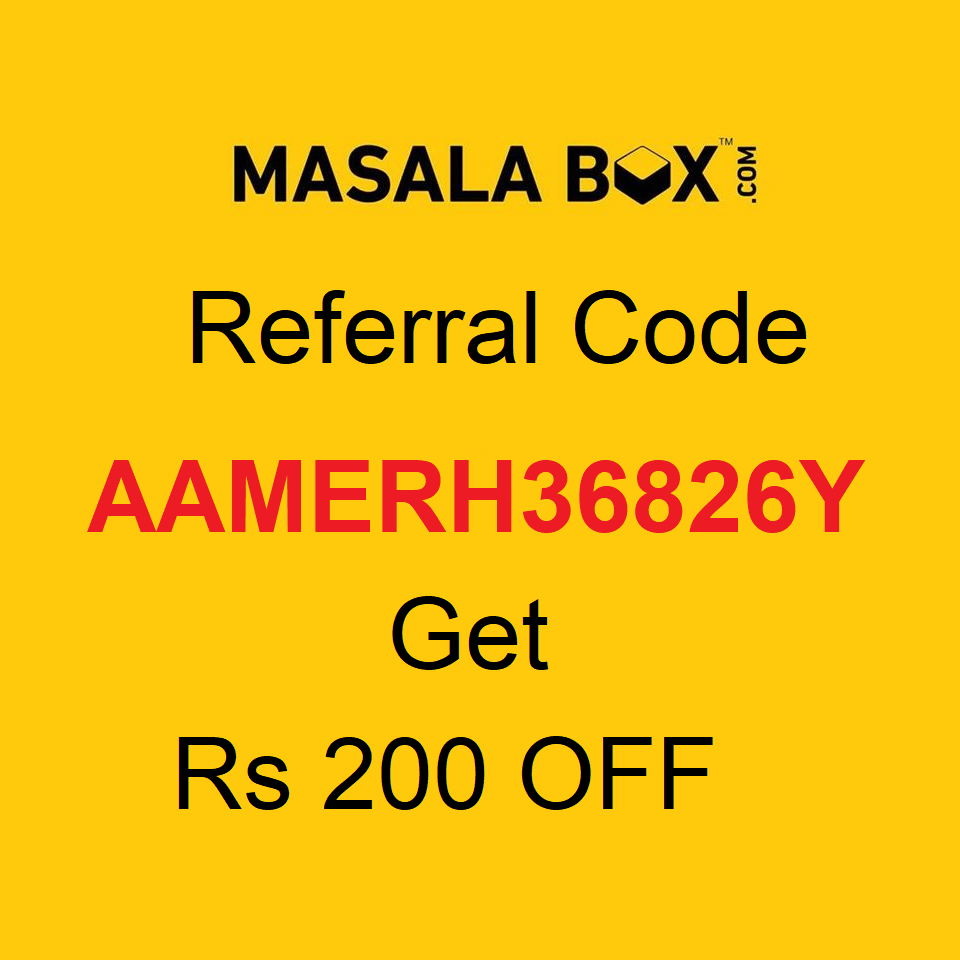MasalaBox Referral Code Get Free Rs 200 Discount on Meal