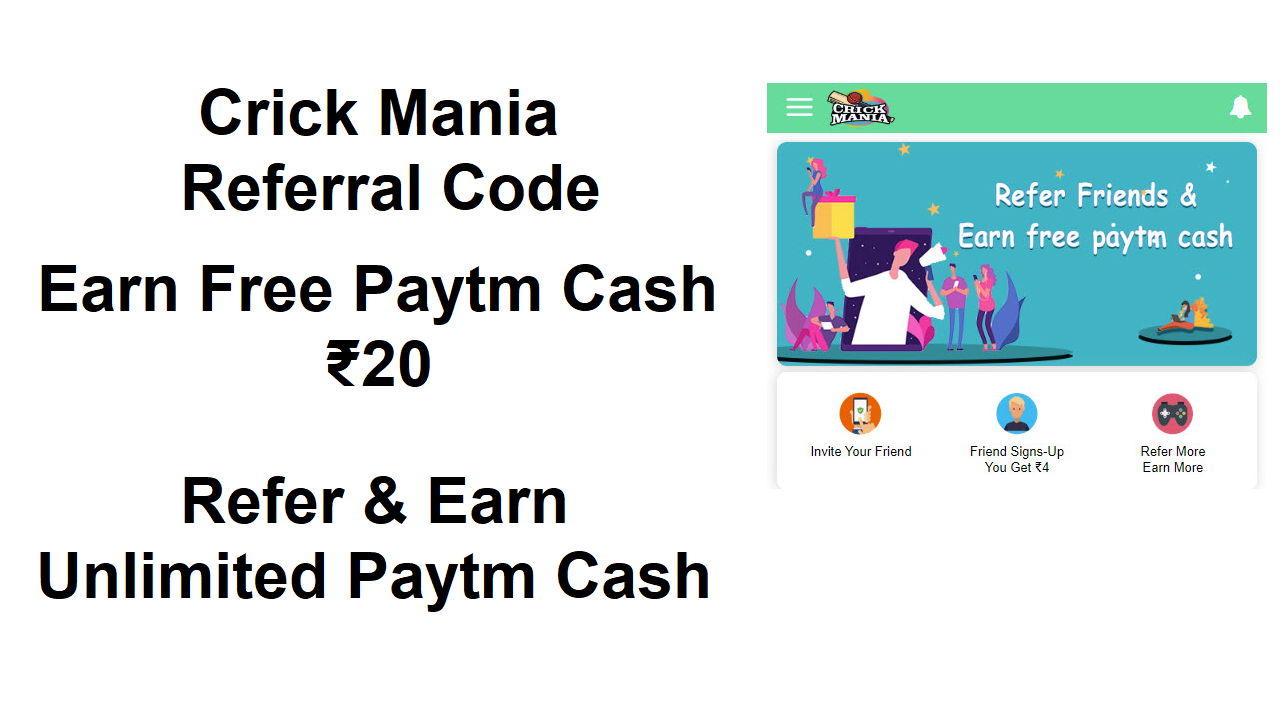 Download APK Cricketmania Referral Code Earn Free Paytm Cash Rs 20