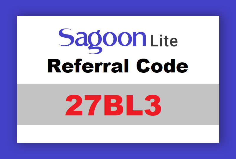 Download APK Sagoon Lite Referral Code Free Points Redeem Gift Card