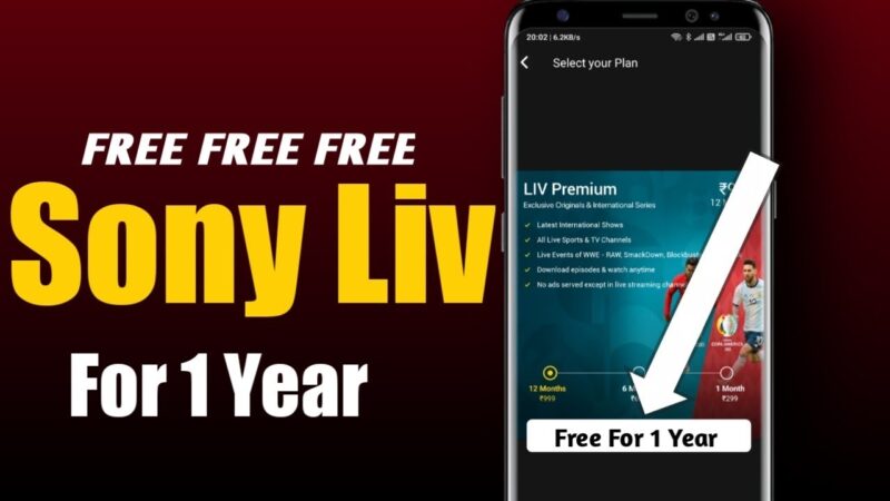 How to get Free Sony LIV Premium Membership Free 1 Year