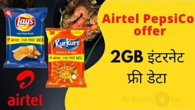 Kurkure Airtel Free Data Buy Chips Packet Rs 20 & Get 2 GB Data Free