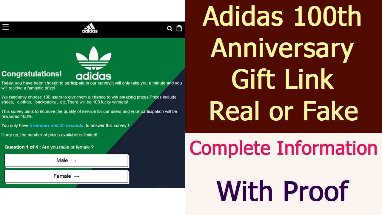 Adidas Anniversary Celebration Offers 3100 Free Shoes, T-shirts & Masks