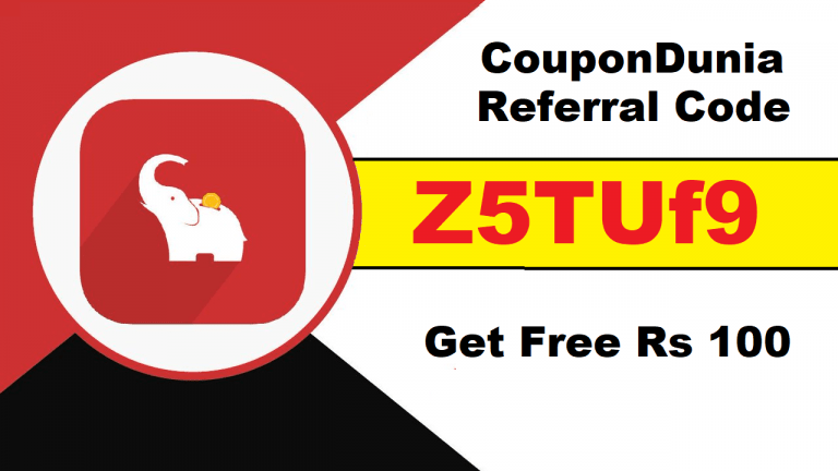 CouponDunia Referral Code Z5TUf9 Get Free Paytm Rs 100 CD Wallet