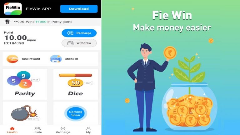 Download APK FieWin Refer and Earn Free Paytm Cash + ₹10 Free