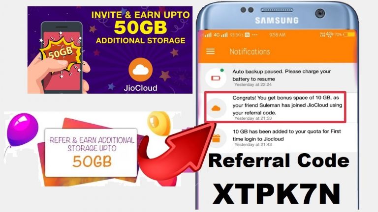 Download APK Jio Cloud Referral Code Get Free 10 GB Storage