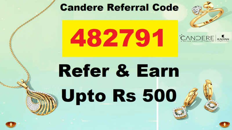 Kalyan Jewellers Candere Referral Code Free ₹50 Cash Refer & Earn