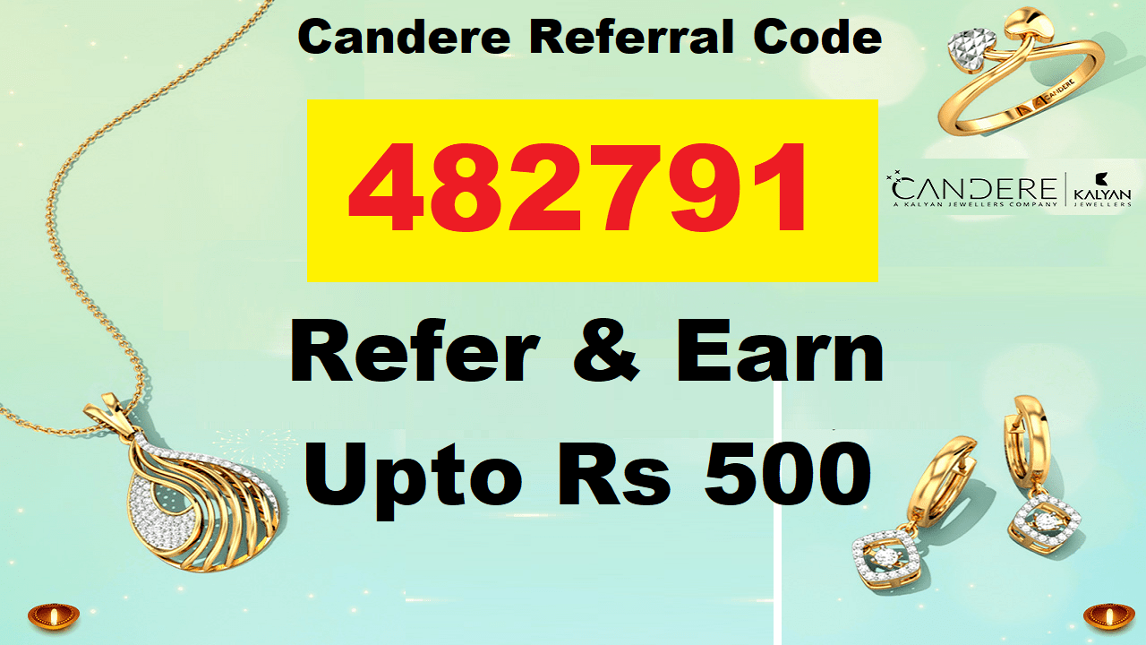 Kalyan Jewellers Candere Referral Code Free ₹50 Cash Refer & Earn