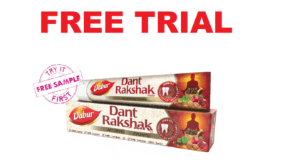 Free Sample Dabur DantRakshak Toothpaste Miss Call Number