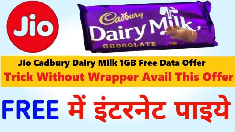 Trick Added Jio Cadbury Dairy Milk Wishpack Get Free 1GB Data