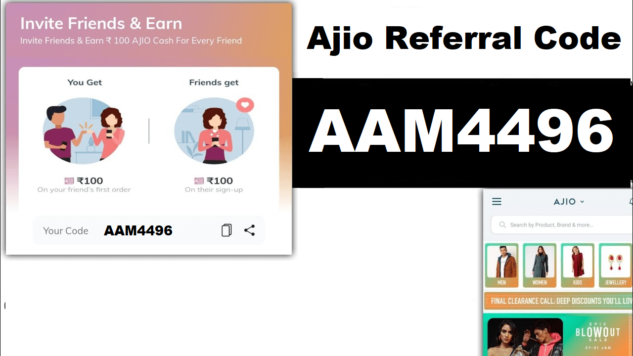 Ajio Referral Code & Coupons: Offers upto 80% & Extra Discount Coupon