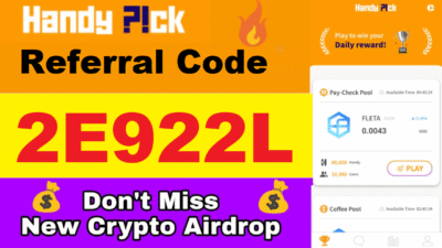 Download APK Handy Pick Referral Code Earn Free 100 Handy Token