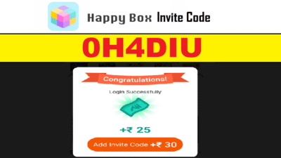 Download APK Happy Box Invite Code Get Free Rs 80 + Refer & Earn