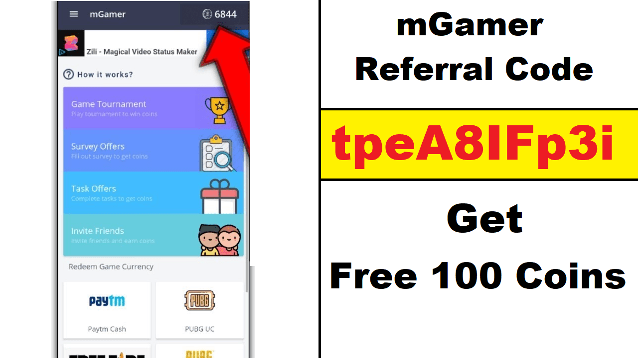 Download APK mGamer Referral Code Earn Free Paytm Cash