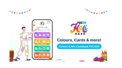 Paytm Holi Bash 2021 Free Card Using Trick Win Free Cashback