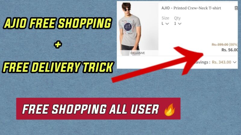 Ajio Free Shopping Worth Rs 200 + Free Shipping Referral Coupon Code