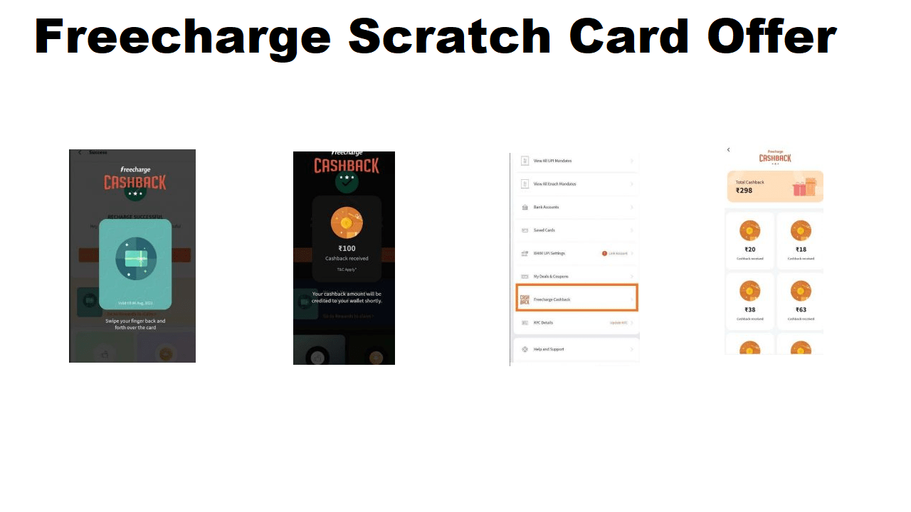 Freecharge Scratch Card Offer 2021 Get Free Cashback Upto ₹500