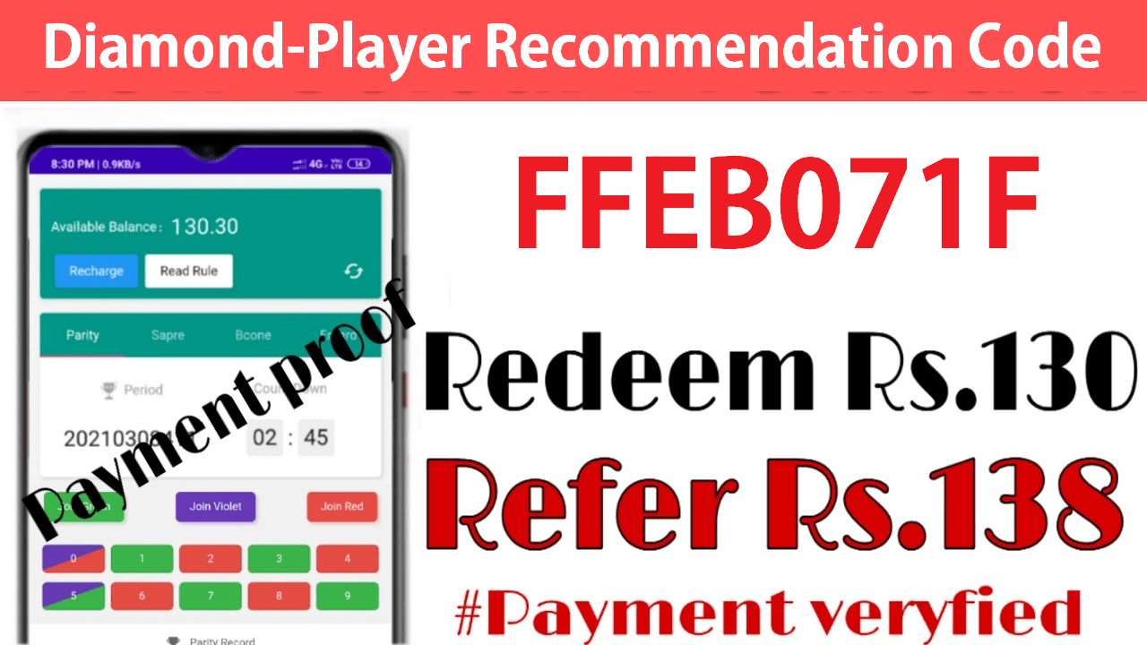 Download APK Diamon-Player Recommendation Code Get ₹120