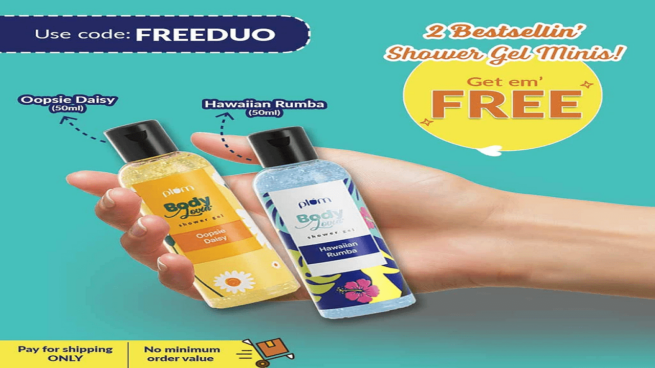 How to Get Free Sample of Plum FREE Bestsellin’ Shower Gel Minis Duo