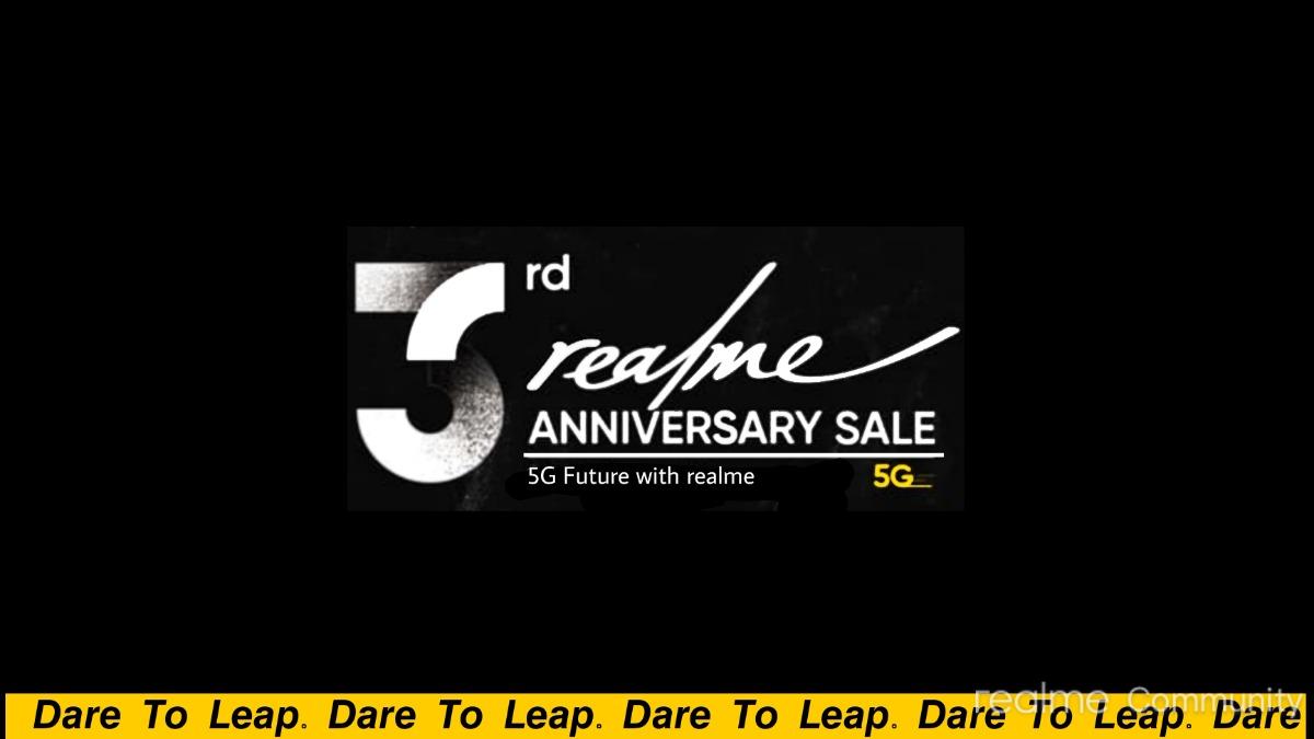 Realme 3rd Anniversary Sale Offers 4th - 8th June 2022