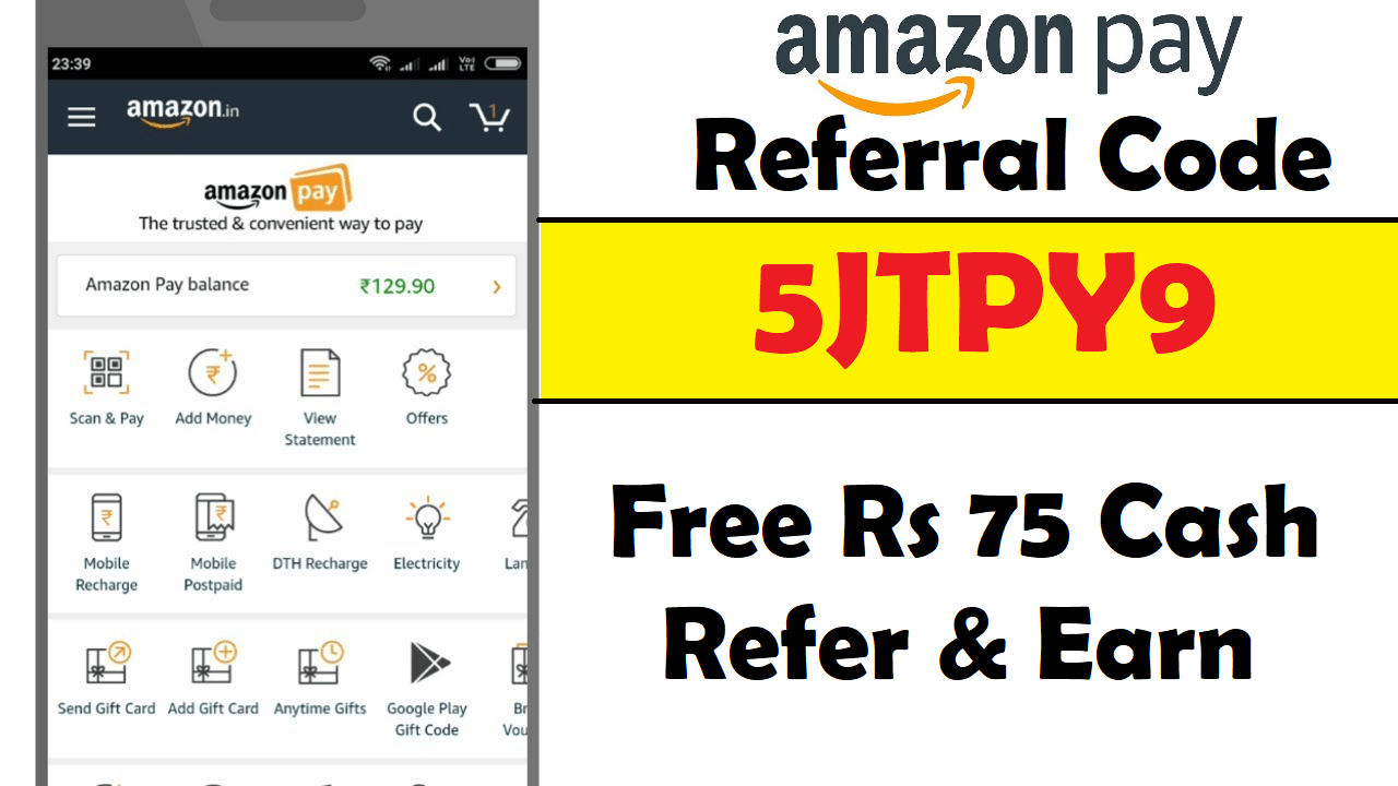 Download APK Amazon Pay UPI Referral Code Earn Free ₹75 Cash