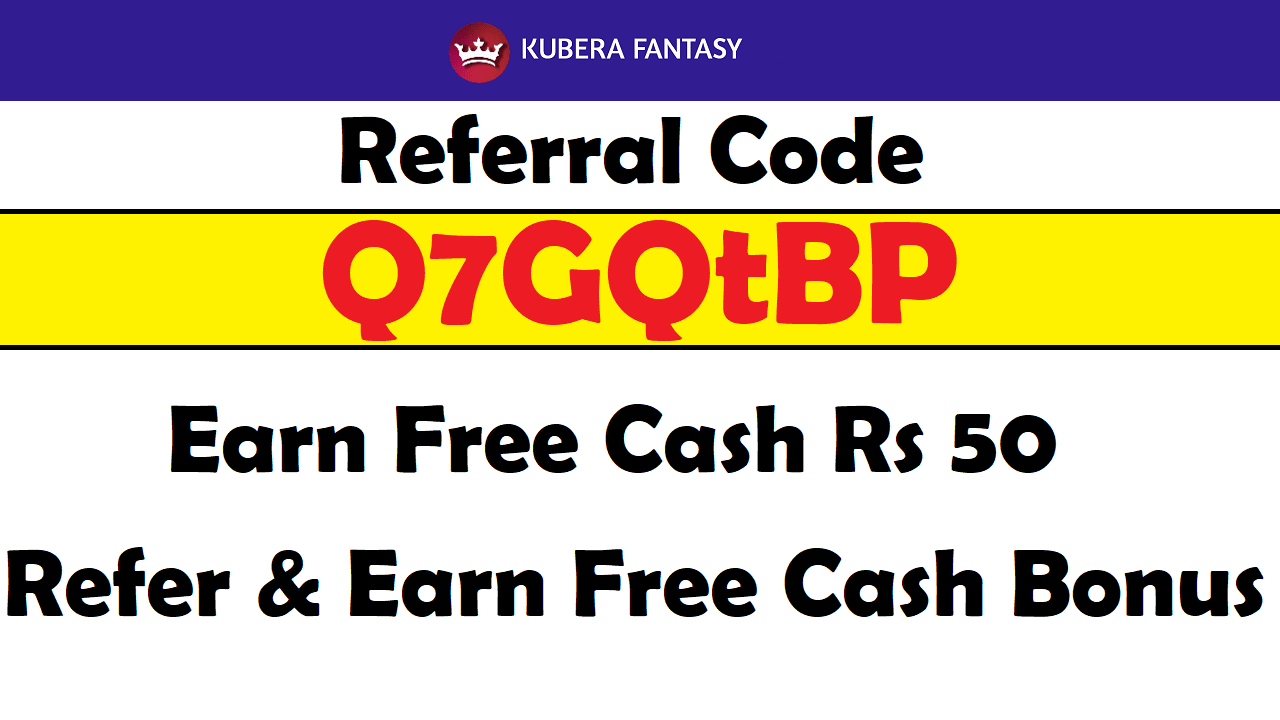 Download APK Kubera Fantasy Referral Code ₹50 Cash Free Refer Earn