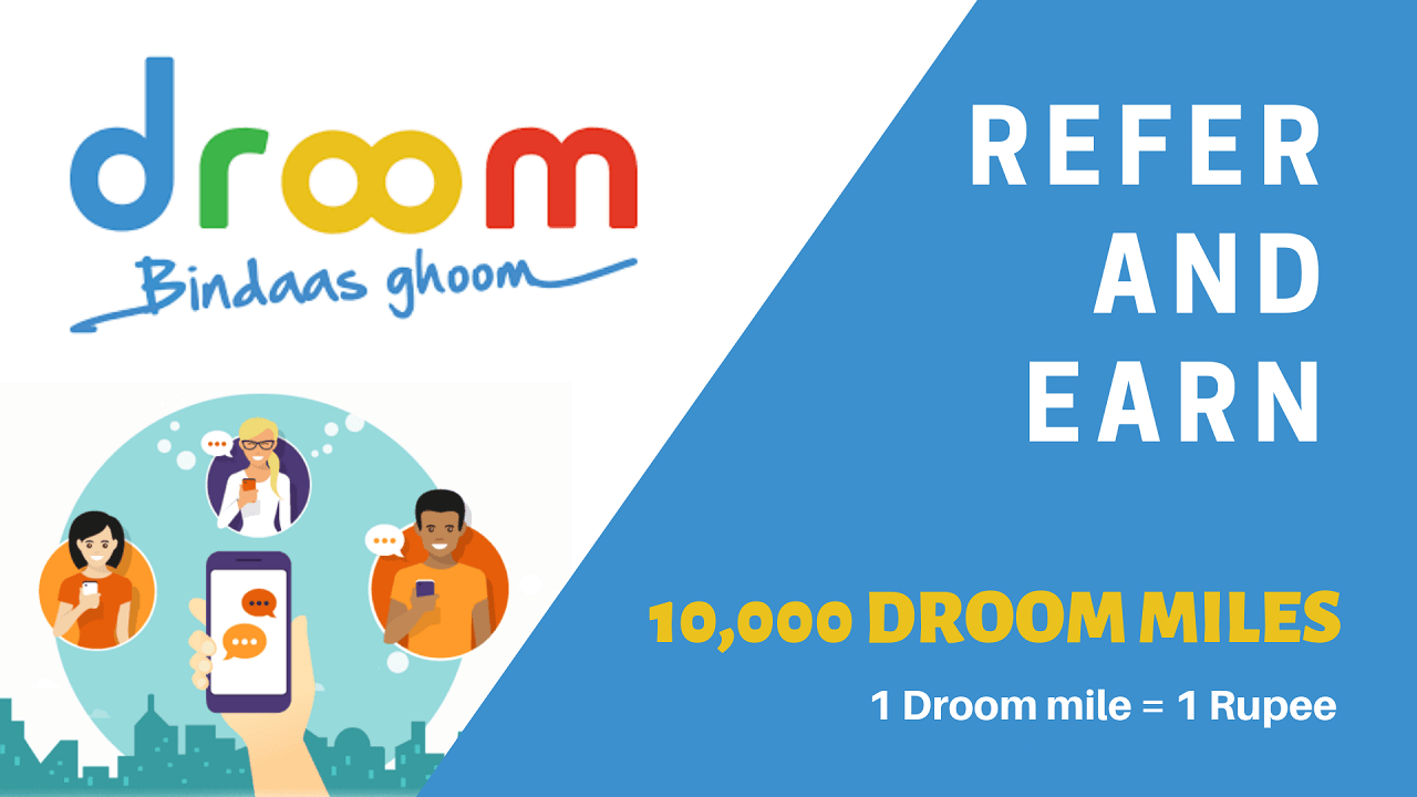 Download APK Droom Referral Code Free 100 Miles + Refer & Earn