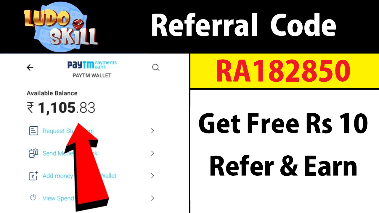 Download APK Ludo Skill Referral Code Earn Free ₹10 + Refer & Earn