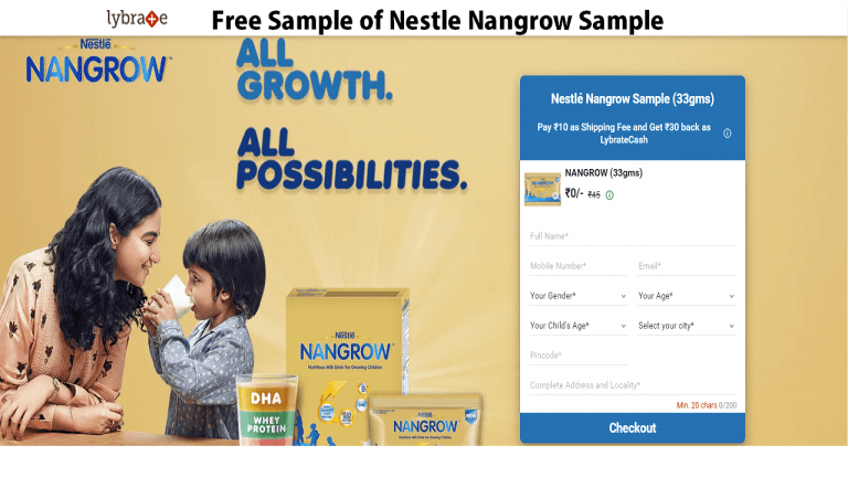 Lybrate Free Nestle Nangrow Sample 33 gms at Just Rs 0