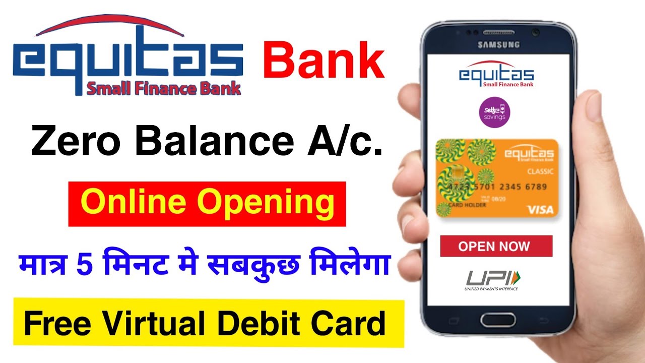Make Free Bank Saving Account in Equitas Without & Get Free ₹100