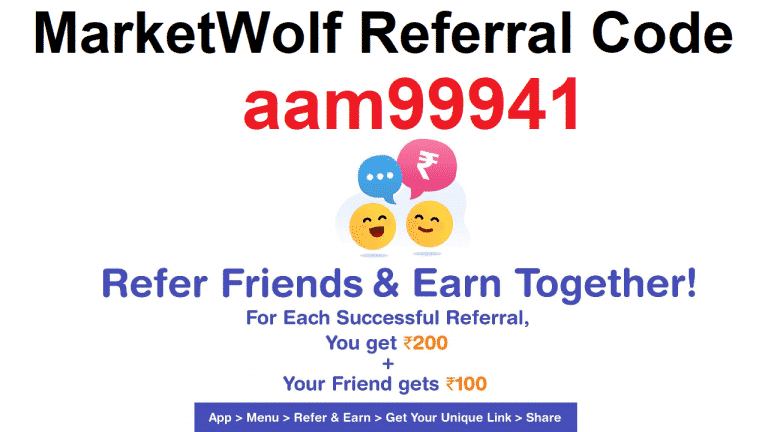 Download APK MarketWolf Referral Code Earn ₹200 Free Cash