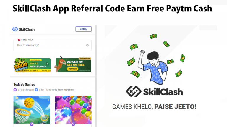 Download APK SkillClash App Referral Code Earn Paytm Cash