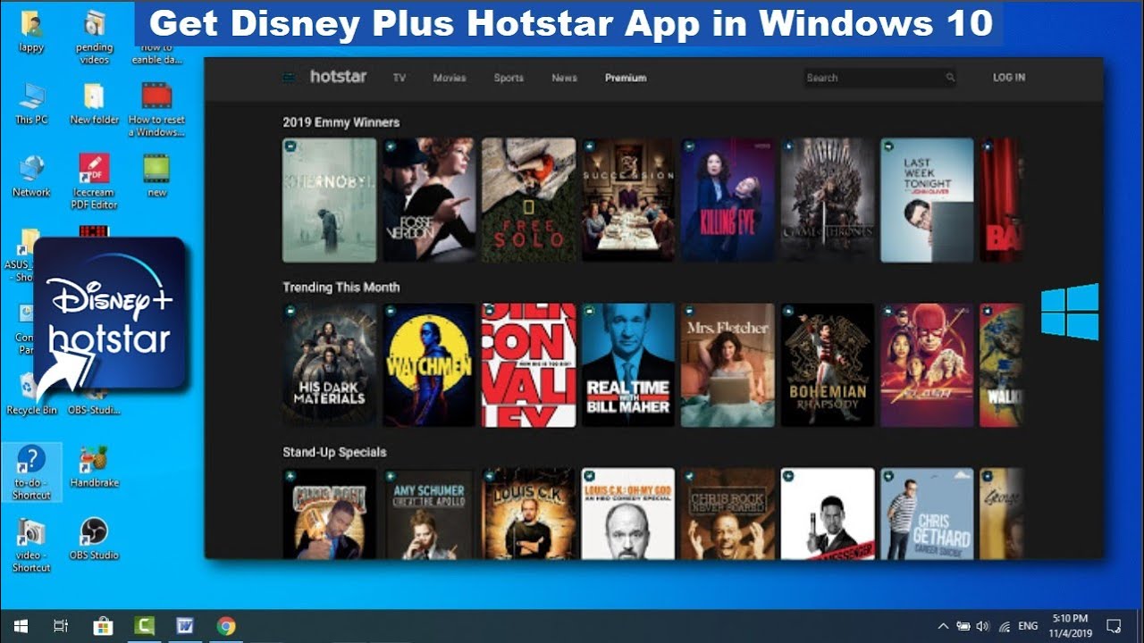 Disney Hotstar Download for PC App Free Windows 10/8/7 Laptop