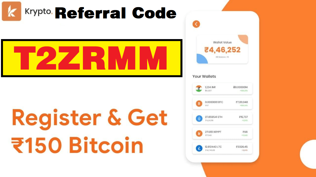 Krypto Referral Code Get Free ₹150 Scratch Cards