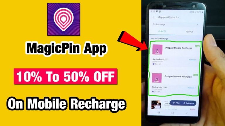 MagicPin Recharge Offer Get 10% OFF Jio, Airtel & Vi
