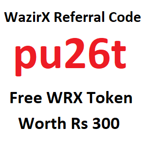 WazirX Referral Code pu26t Free WRX Token
