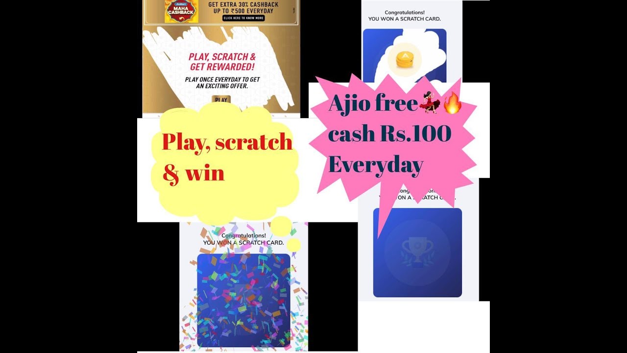Ajio Free Scratch Card to Earn Free Ajio Points ₹100