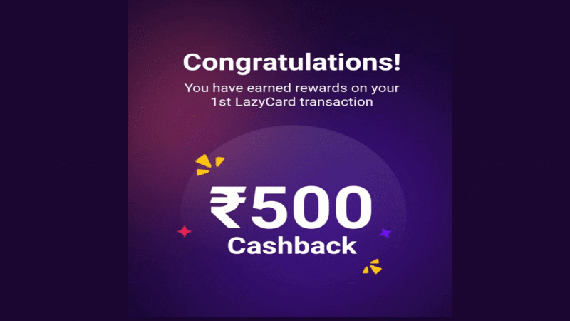 LazyPay Cashback Offer 2022 – Flat ₹500 Cashback