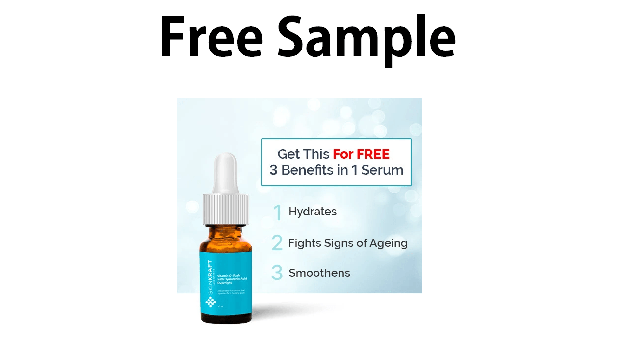 Free Sample of Vit C Rush Antioxidant Serum worth ₹499