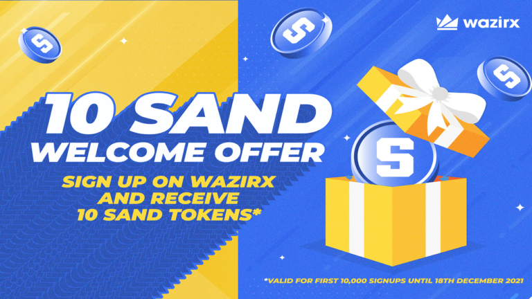WazirX Free SAND Token worth ₹4100
