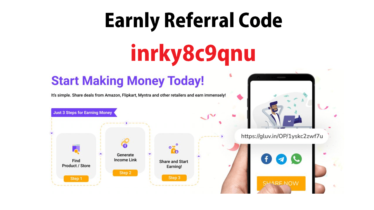 Download APK Earnly Referral Code Earn Free ₹25