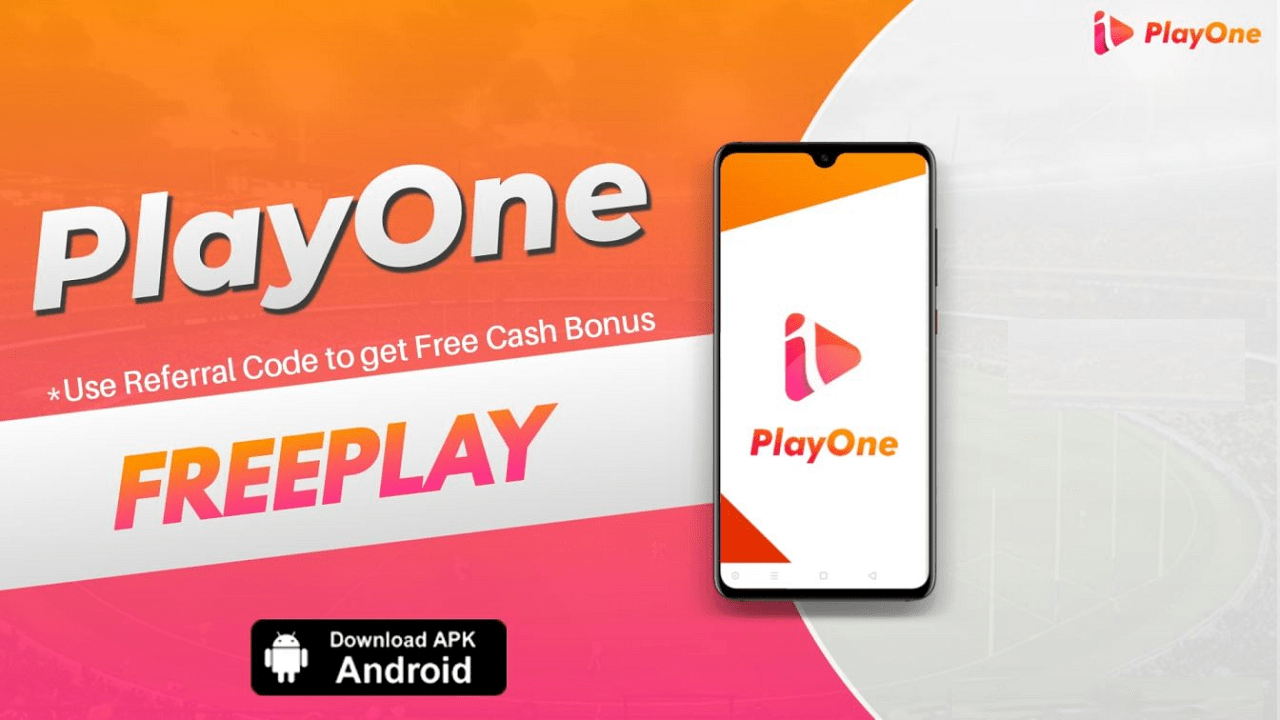 Download APK Playone Invite Code Earn Free ₹50 Cash Bonus